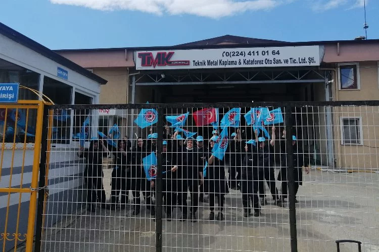 Bursa'daki fabrikada işçiler üretimi durdurdu!