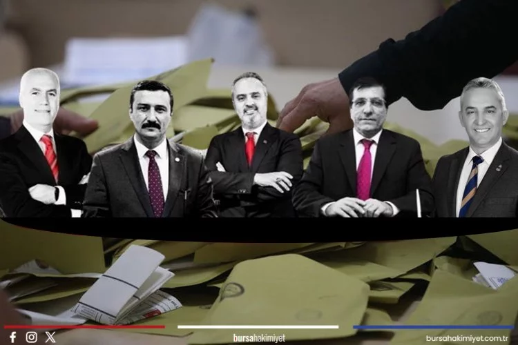 Bursa için bir anket daha! Aktaş, Bozbey, Yalçın, Kazancı ve Türkoğlu'nun oy oranları...