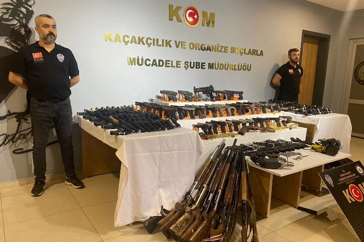 Bursa tarihinin en büyük 'silah kaçakçılığı' operasyonu!