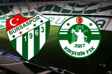 Bursaspor’un Kırşehir FSK maçı ilk 11’i belli oldu