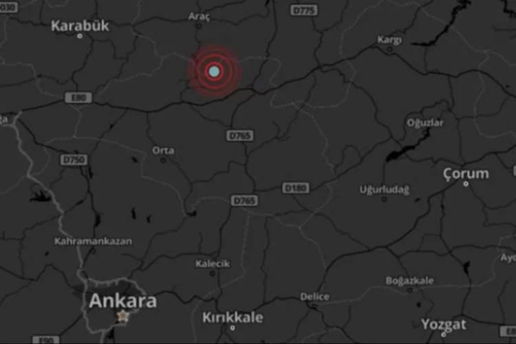 Çankırı'da 3.8 büyüklüğünde deprem