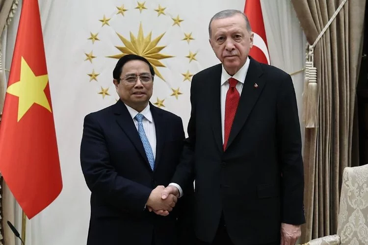 Cumhurbaşkanı Erdoğan, Vietnam Başbakanı Chinh'i kabul etti