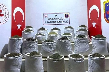 Diyarbakır'da 1 ton 148 kilogram esrar ele geçirildi