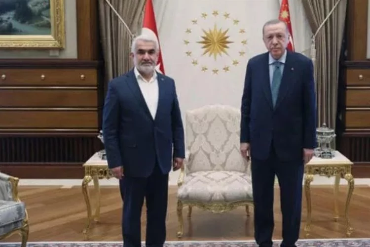 Erdoğan, HÜDAPAR Genel Başkanı Yapıcıoğlu ile görüştü