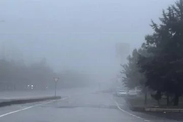 Gaziantep'te sağanak ve sis