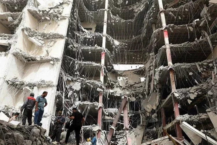 İran'da çöken binada bilanço ağırlaşıyor!