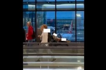 İstanbul Havalimanı'nda iğrenç görüntüler! Herkesin içinde mastürbasyon...