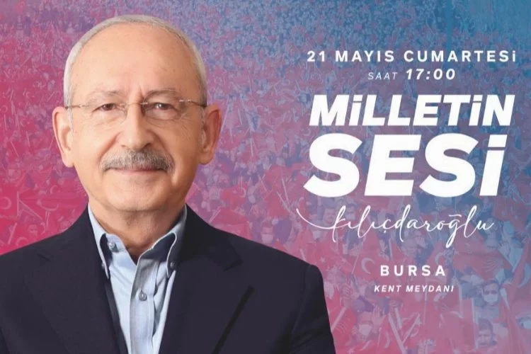 Kılıçdaroğlu'nun Bursa mitingine ulaşım ücretsiz olacak!