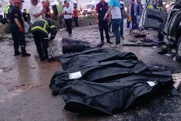 Mersin-Adana yolunda feci kaza: 10 ölü, 39 yaralı