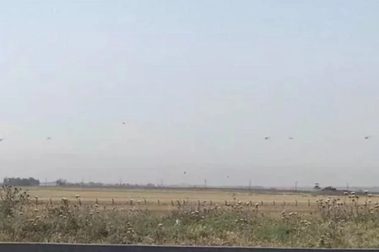 Suriye sınırında helikopter hareketliliği