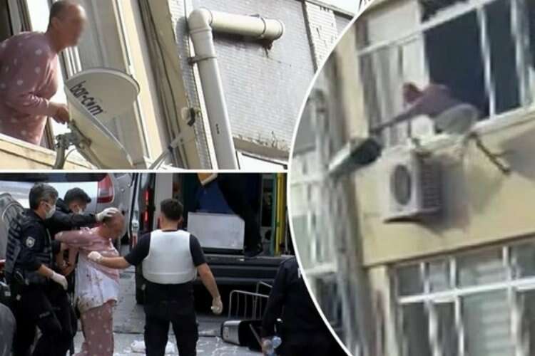 Beşiktaş’ta sinir krizi (Evinin camlarını kırdı,eşyaları attı)