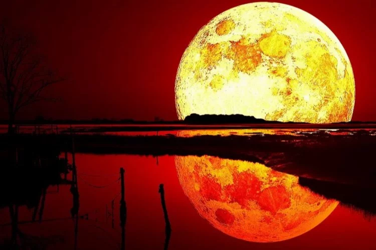 Yılın ilk Kanlı Ay tutulması!